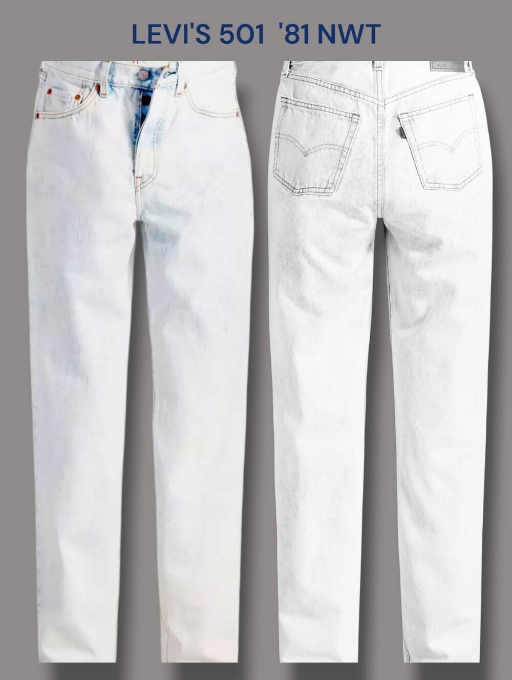 Levi’s Premium 501 '81 High Rise Taper Jeans Acid Wash - Size 23 - NWT